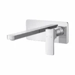 Single Lever Wall Mounted Two Hole Basin Mixer