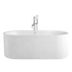 Free Standing Acrylic Bathtub With Adjustable Legs