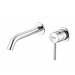 Single Lever Wall Mounted Two Hole Basin Mixer