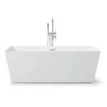 Free Standing Acrylic Bathtub With Adjustable Legs